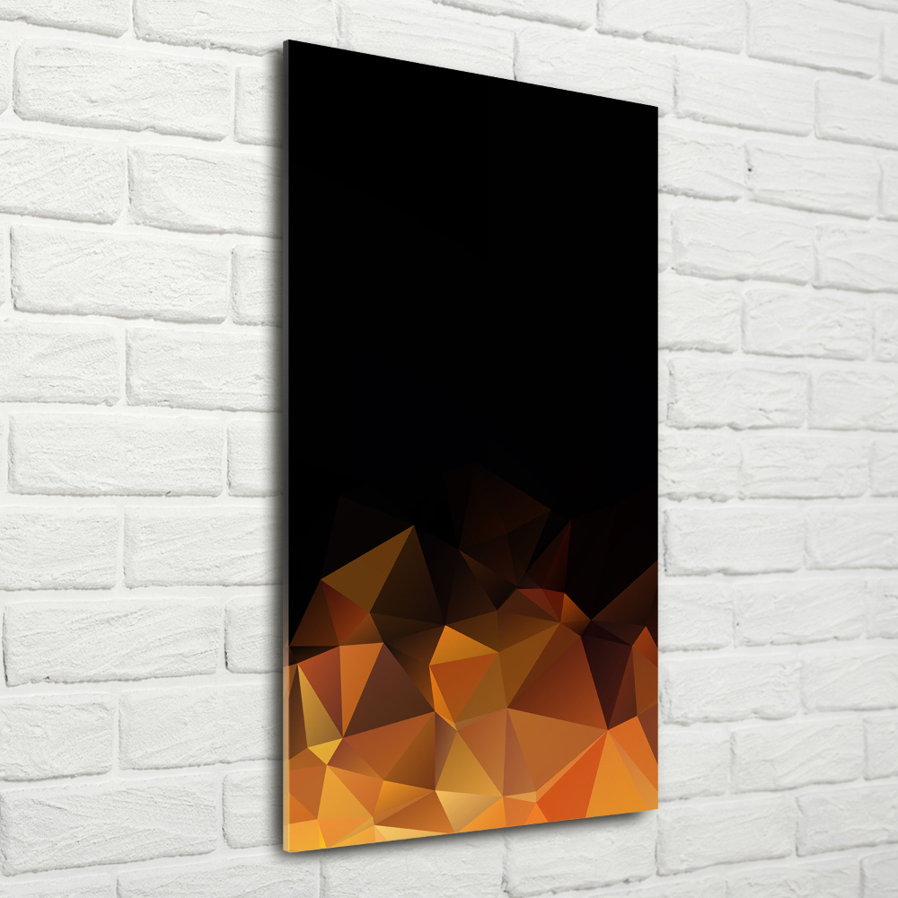 Tableau sur verre Motif abstrait en forme de triangle