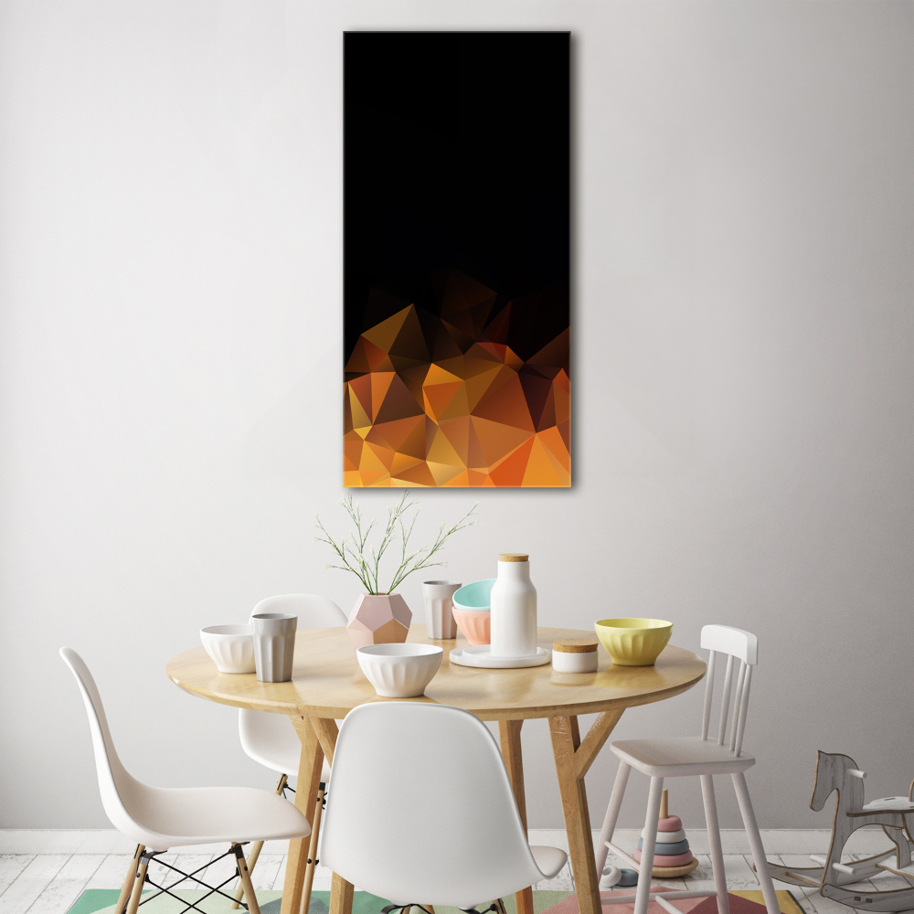 Tableau sur verre Motif abstrait en forme de triangle