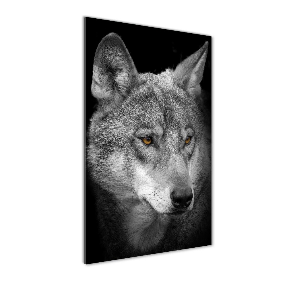 Tableau en verre Portrait de loup