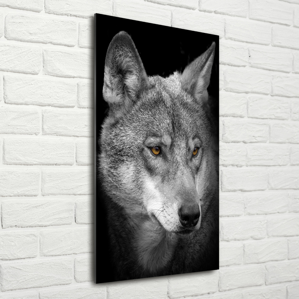 Tableau en verre Portrait de loup