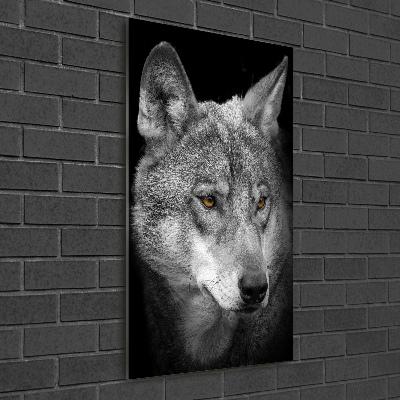 Tableau en verre Portrait de loup