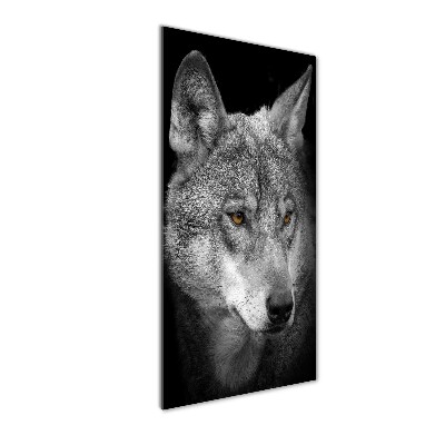 Tableau en verre Portrait de loup