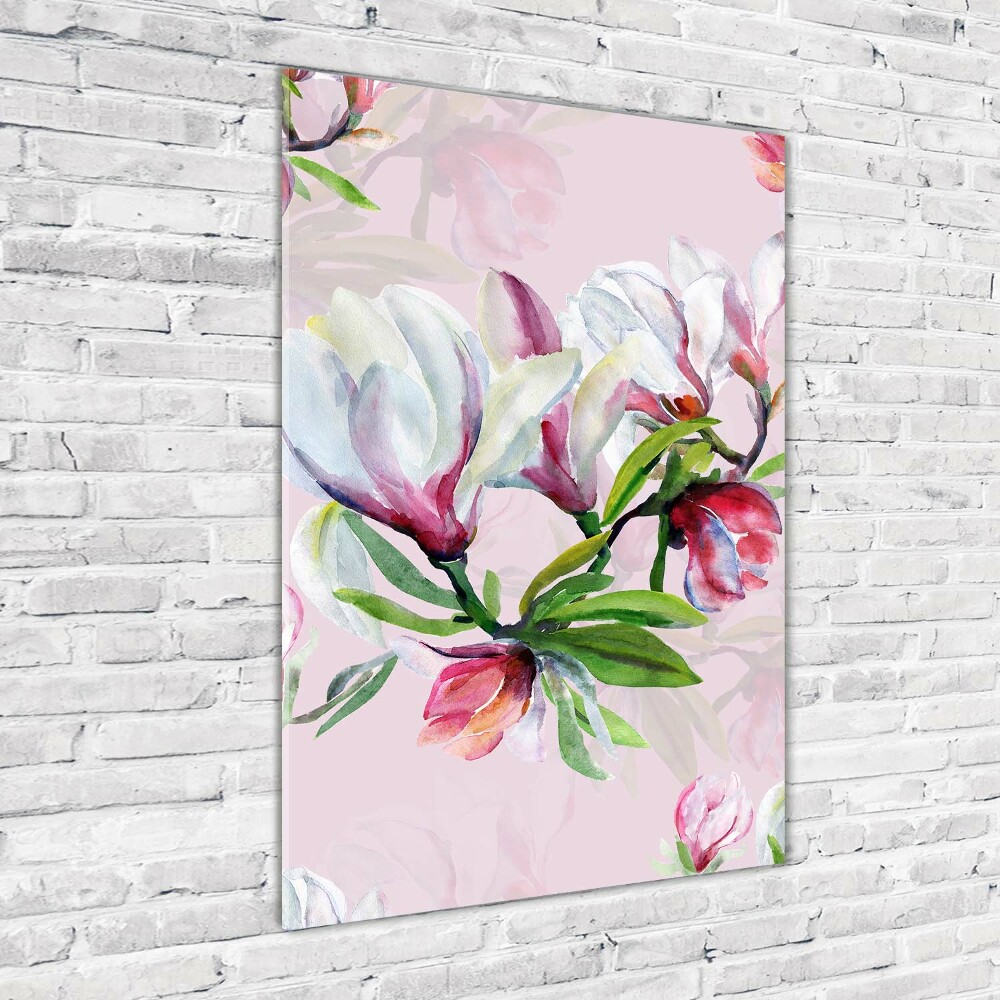 Tableau en verre Magnolia