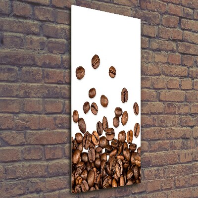 Tableau en verre Grains de café aromatiques