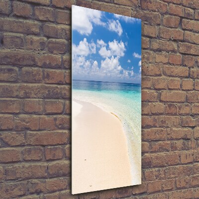 Tableau photo sur verre Plage Maldives