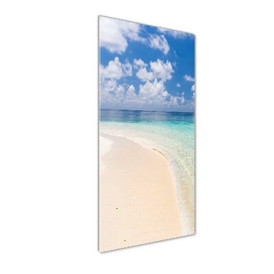 Tableau photo sur verre Plage Maldives