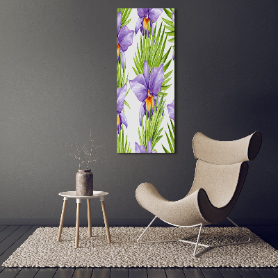 Tableau sur verre Orchidées et palmiers