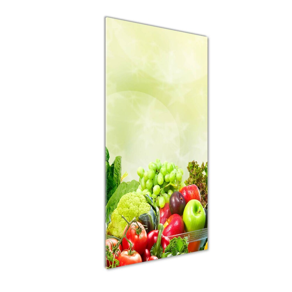 Tableau photo sur verre Légumes et fruits