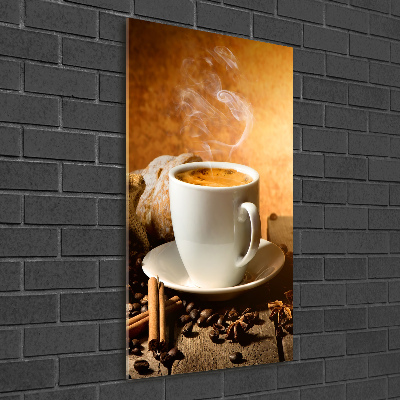 Tableau en verre Café noir