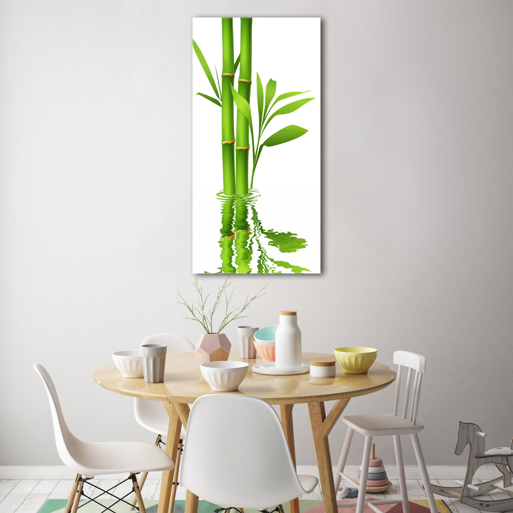 Tableau en verre Bambous