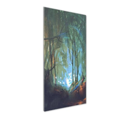 Tableau sur verre Forêt mystique