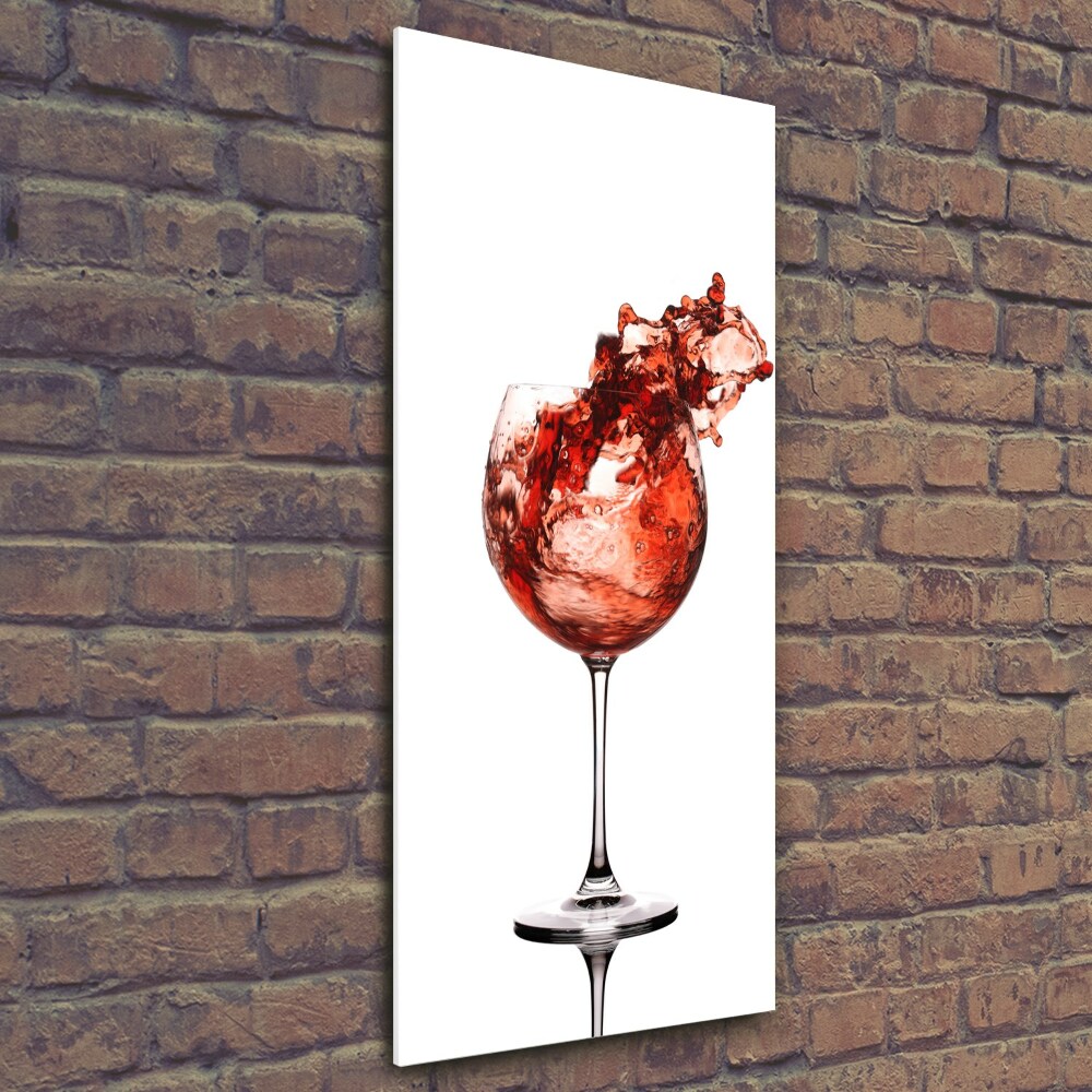 Tableau photo sur verre Un verre de vin