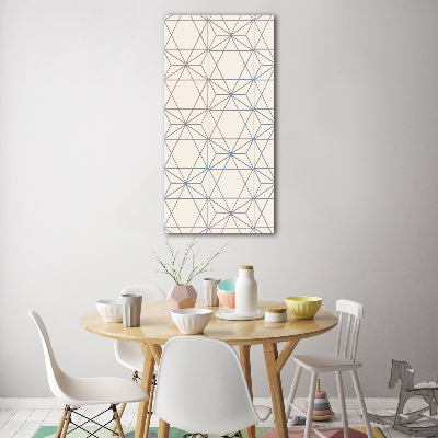 Tableau sur verre Graphique géométrique