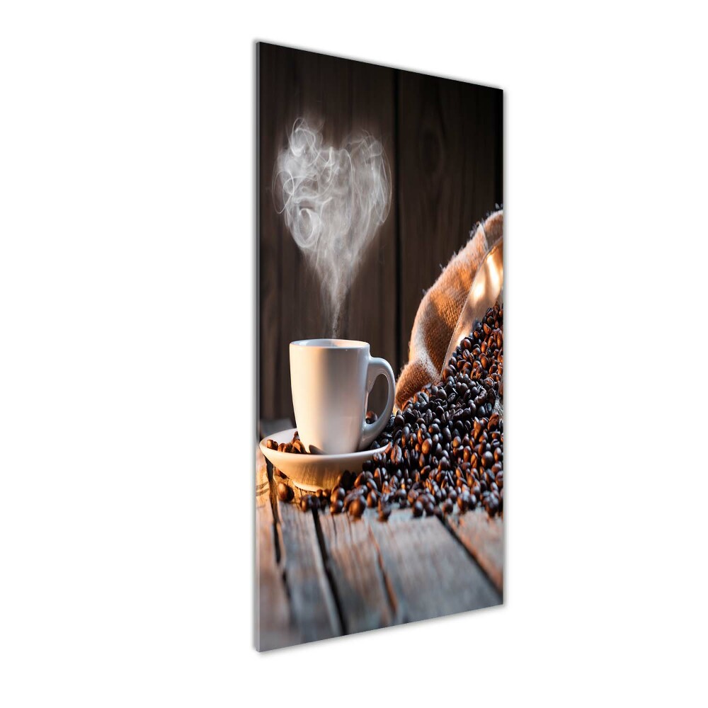 Tableau imprimé sur verre Tasse de café