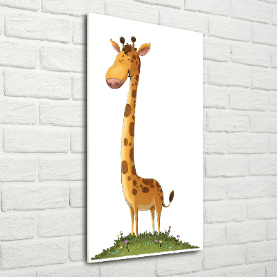 Tableau en verre Girafe