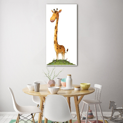 Tableau en verre Girafe