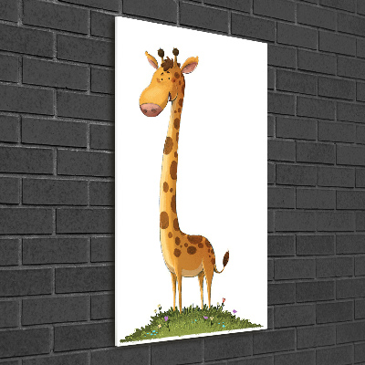 Tableau en verre Girafe