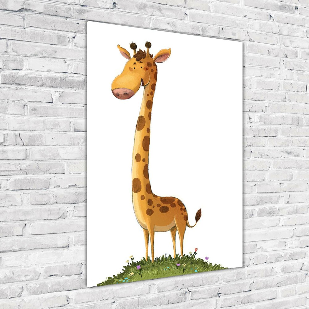 Tableau en verre Girafe