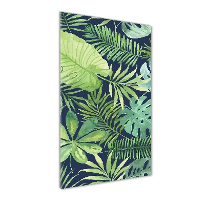 Tableau photo sur verre Feuilles tropicales