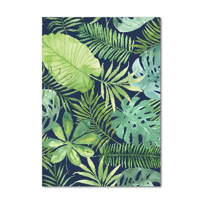 Tableau photo sur verre Feuilles tropicales