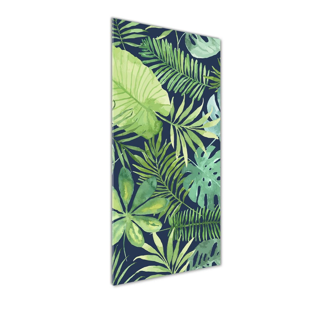 Tableau photo sur verre Feuilles tropicales