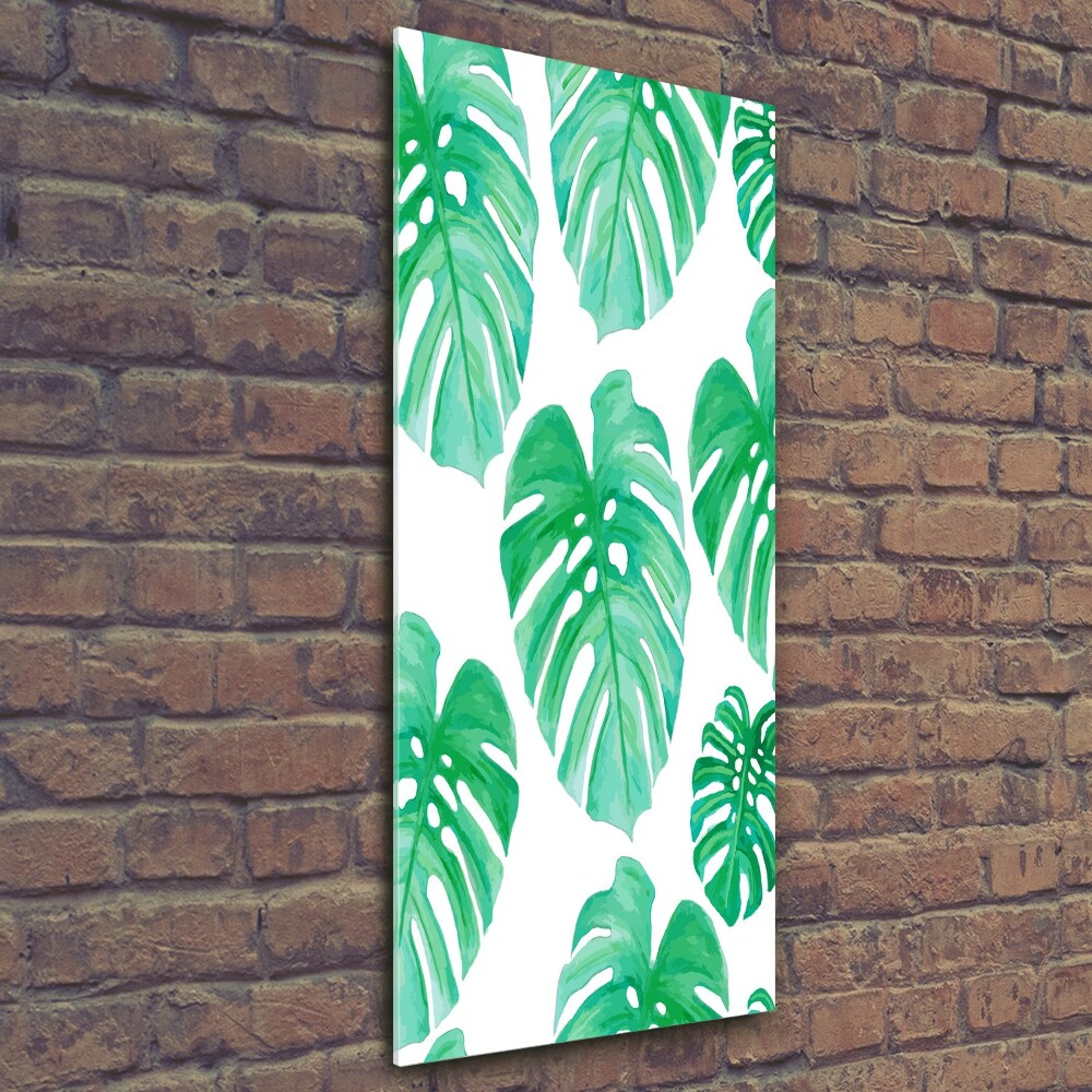 Tableau en verre Monstera