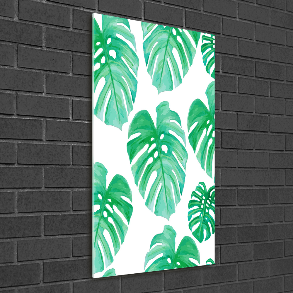 Tableau en verre Monstera