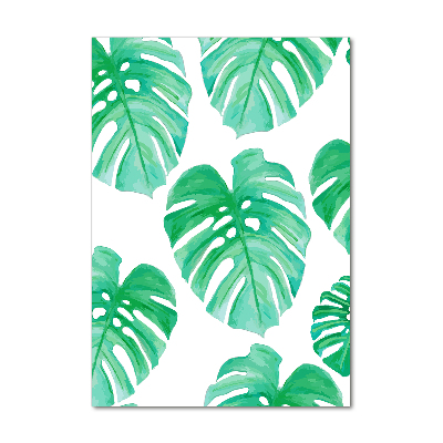 Tableau en verre Monstera