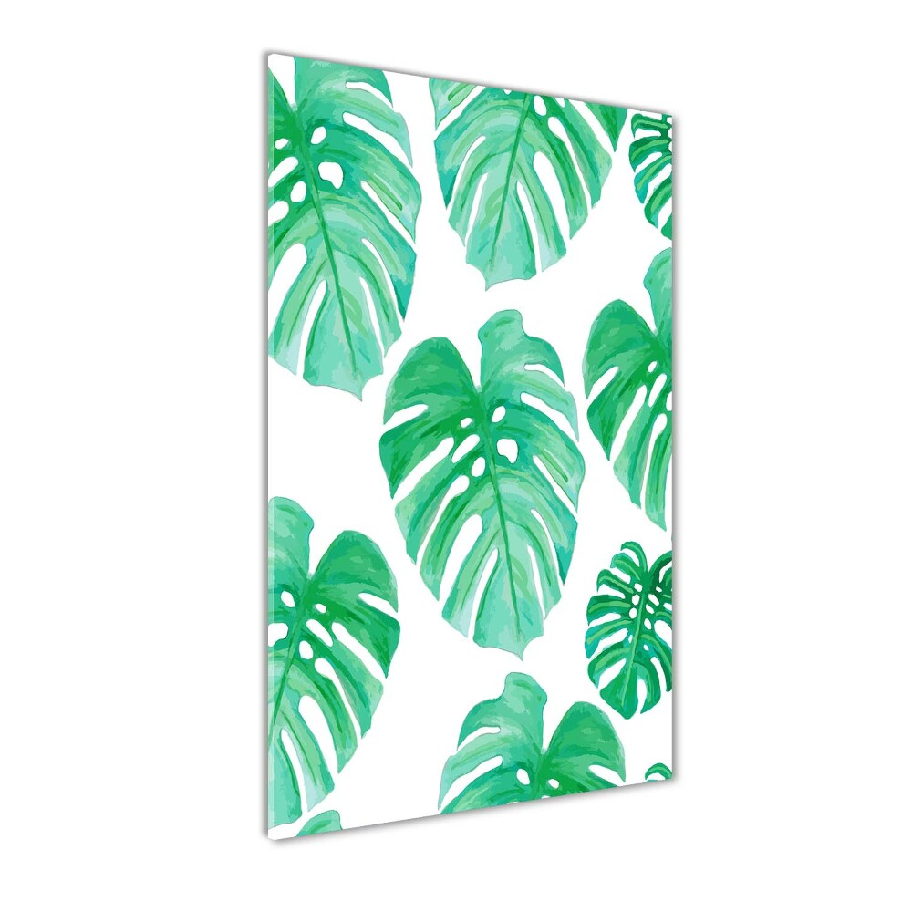 Tableau en verre Monstera