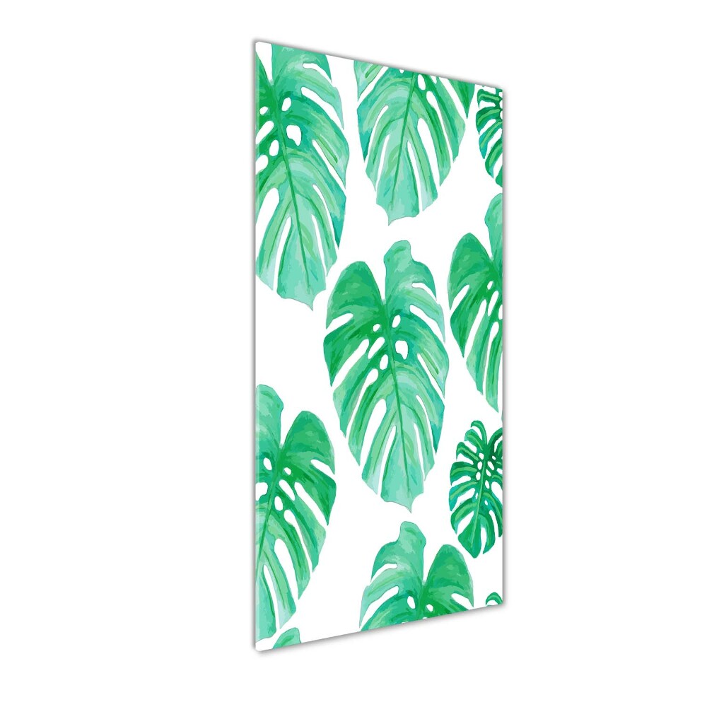 Tableau en verre Monstera