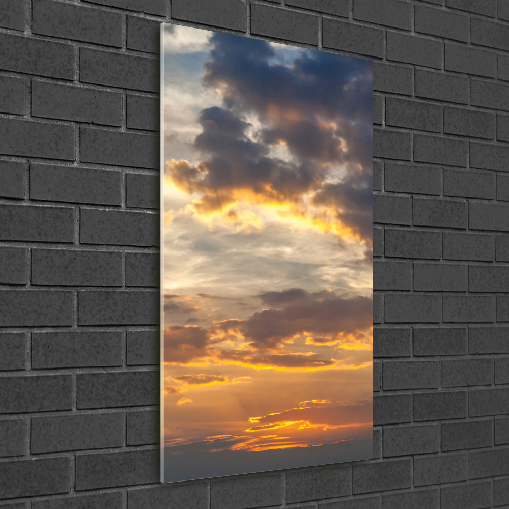 Tableau imprimé sur verre Ciel au coucher du soleil