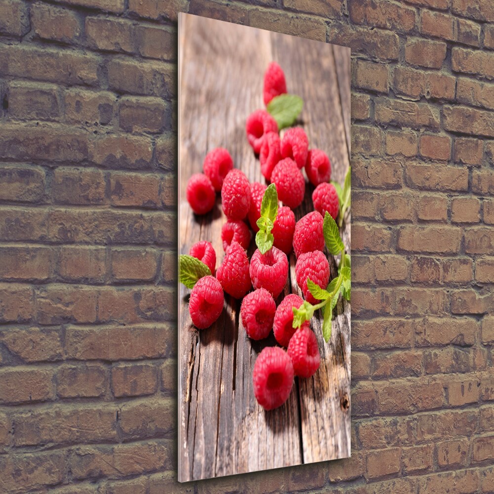 Tableau imprimé sur verre Framboises