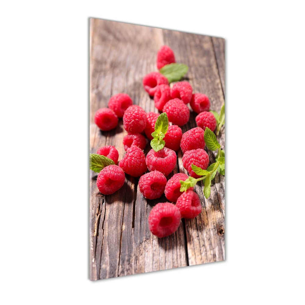 Tableau imprimé sur verre Framboises