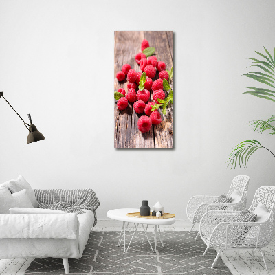 Tableau imprimé sur verre Framboises