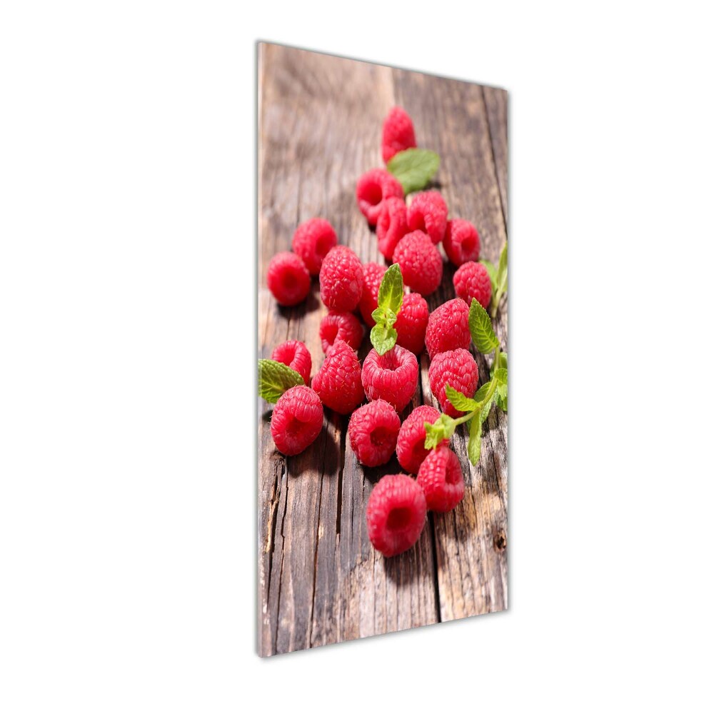 Tableau imprimé sur verre Framboises