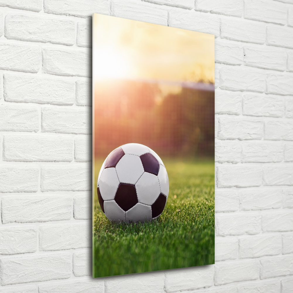 Tableau photo sur verre Football