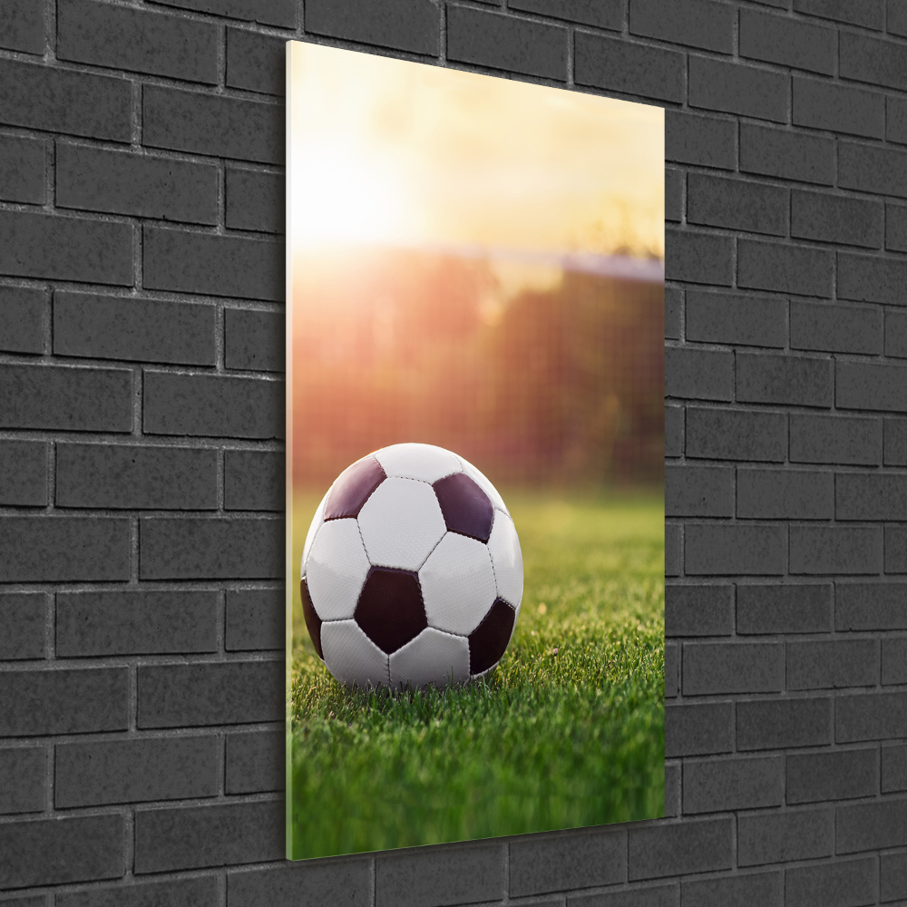 Tableau photo sur verre Football