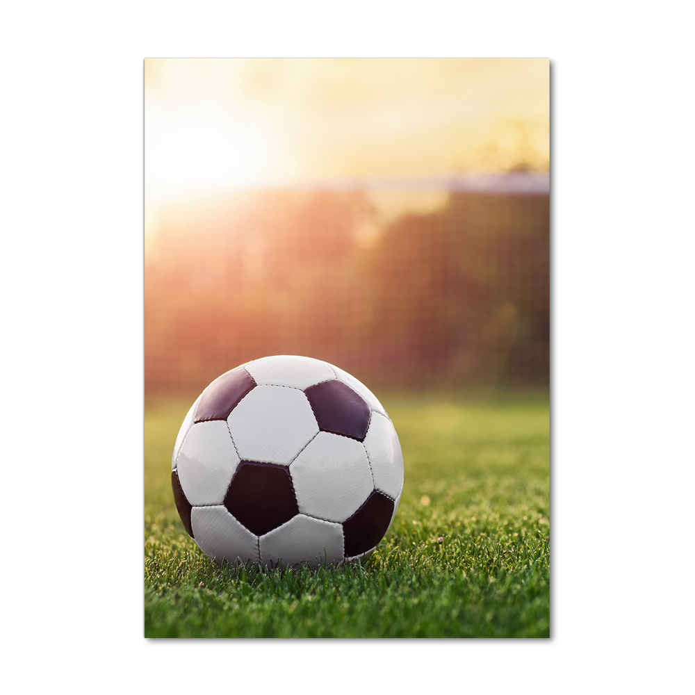 Tableau photo sur verre Football