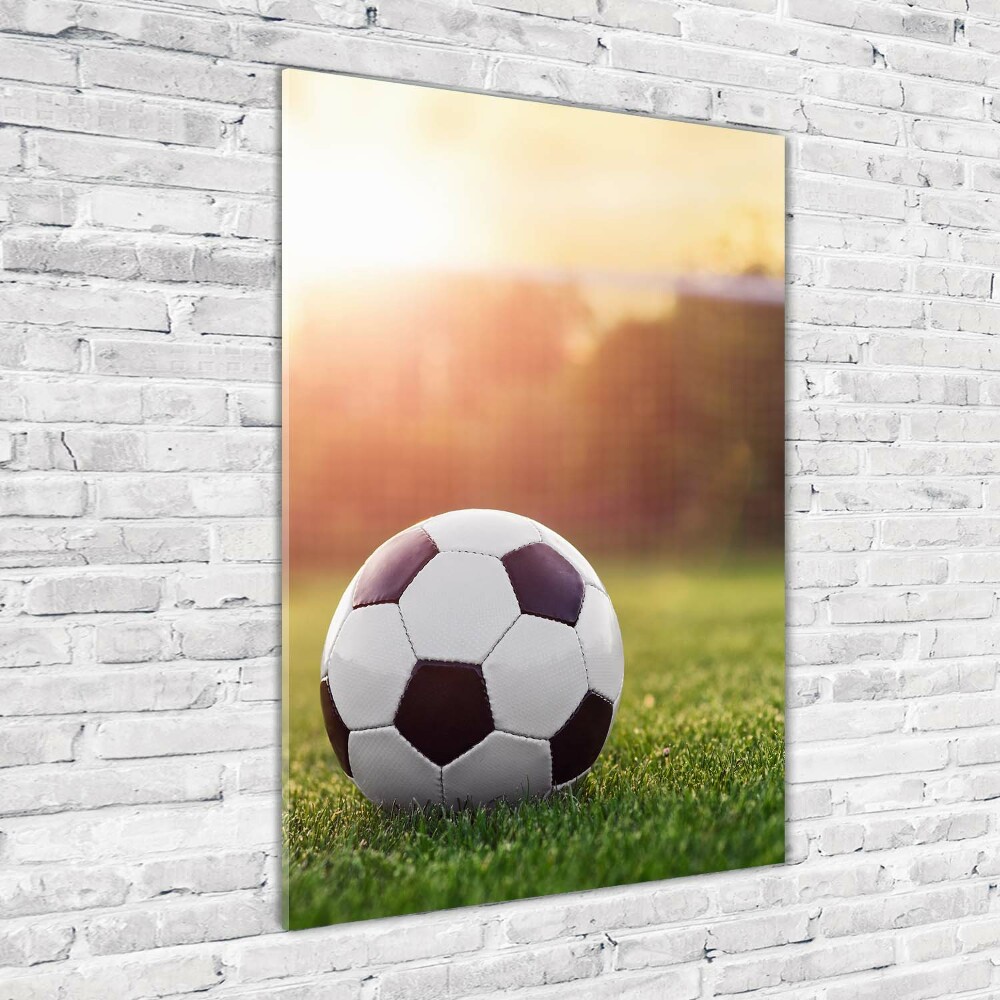 Tableau photo sur verre Football