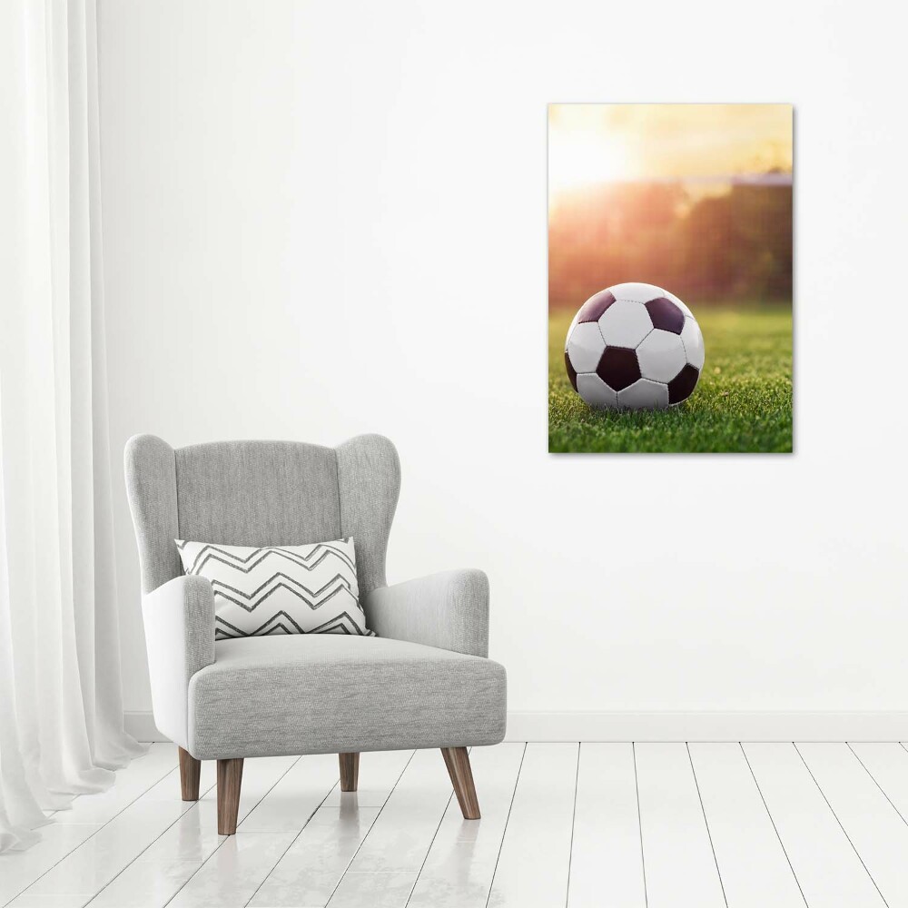 Tableau photo sur verre Football