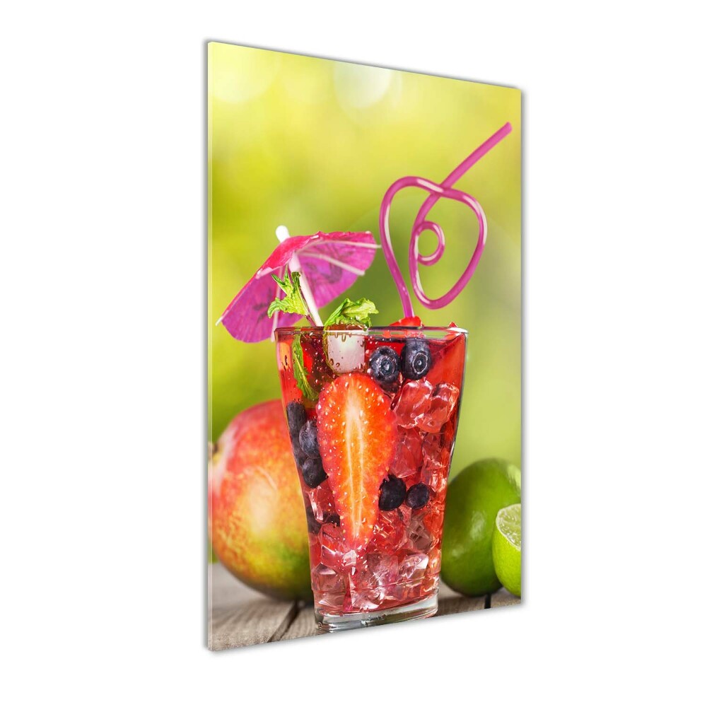 Tableau imprimé sur verre Cocktail de fruits