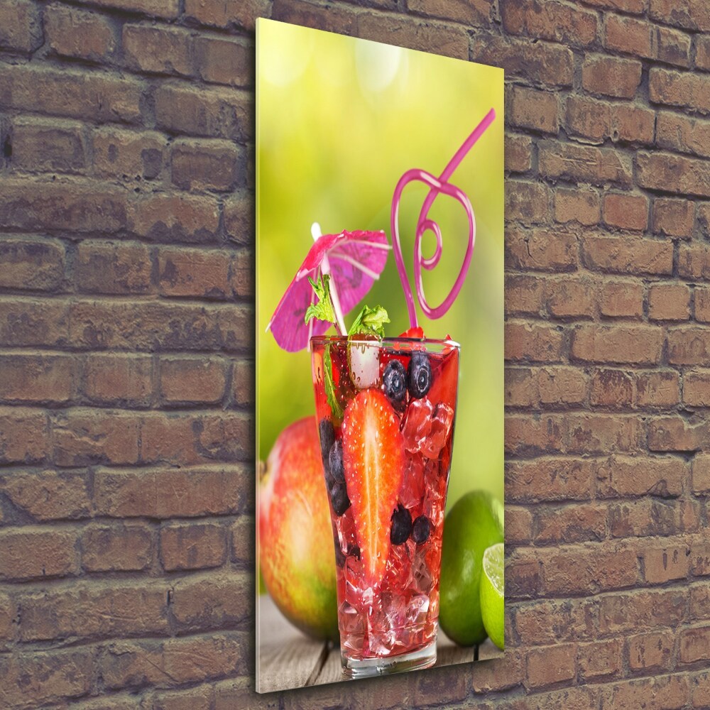 Tableau imprimé sur verre Cocktail de fruits