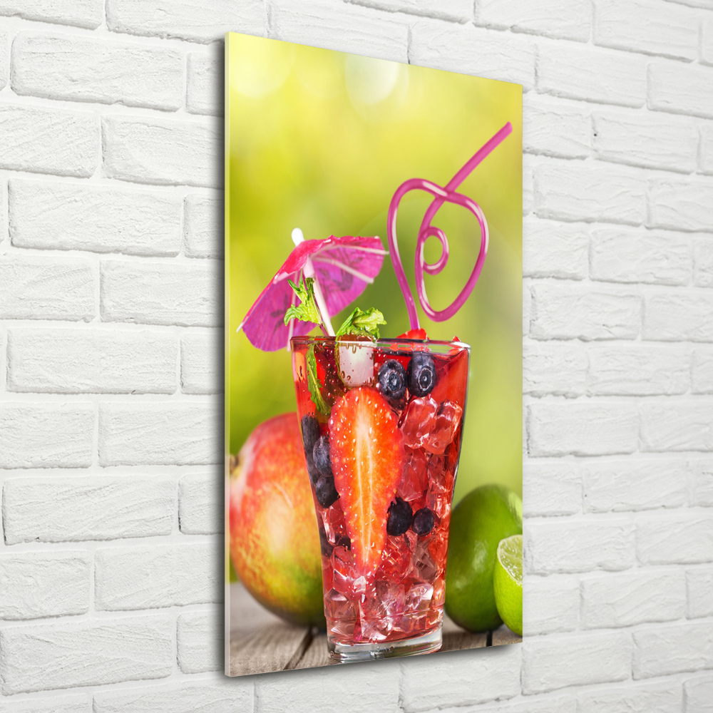 Tableau imprimé sur verre Cocktail de fruits