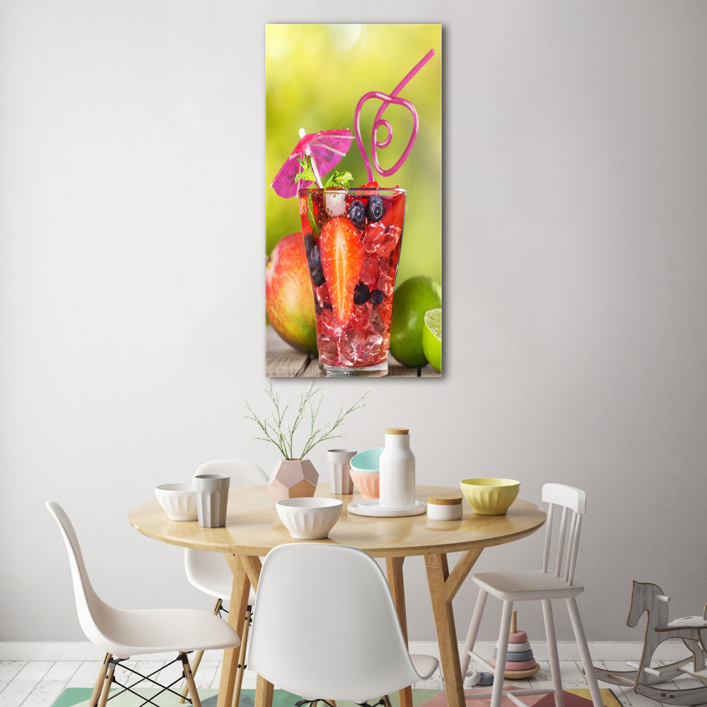 Tableau imprimé sur verre Cocktail de fruits