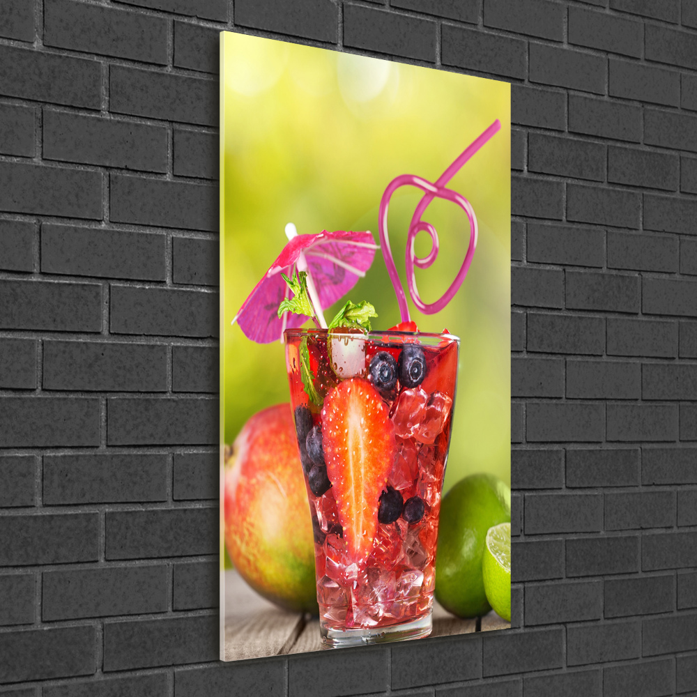 Tableau imprimé sur verre Cocktail de fruits