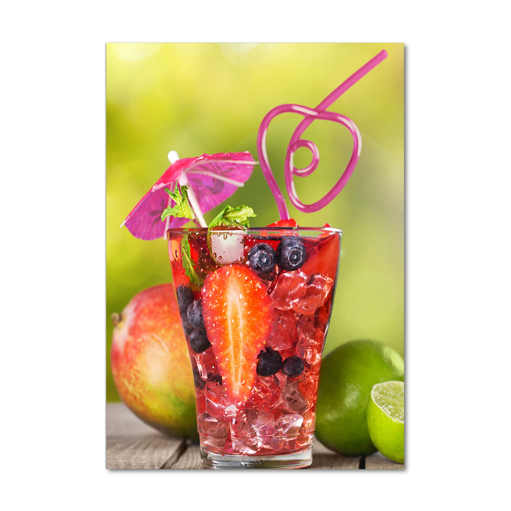 Tableau imprimé sur verre Cocktail de fruits