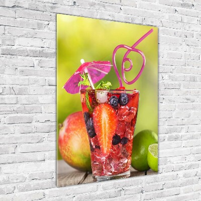 Tableau imprimé sur verre Cocktail de fruits