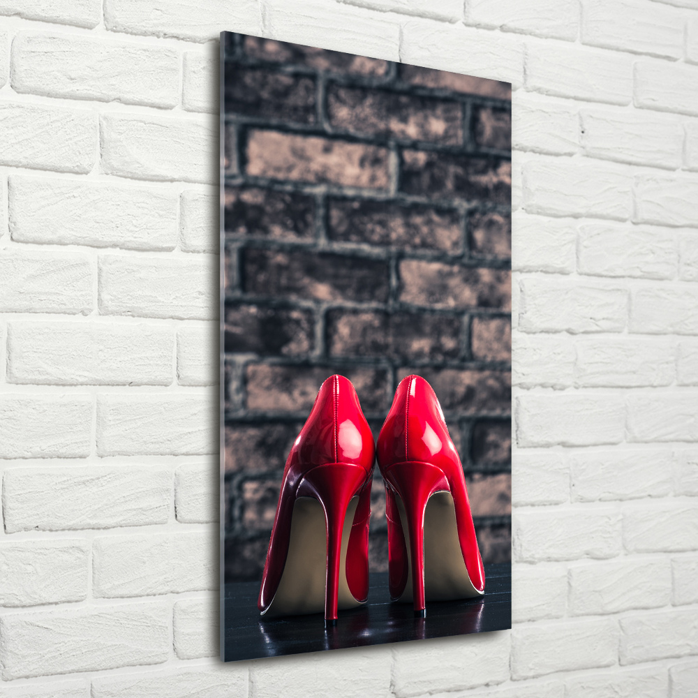 Tableau photo sur verre Talons aiguilles rouges