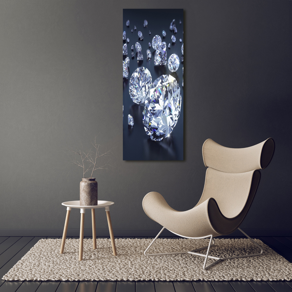 Tableau imprimé sur verre Diamants