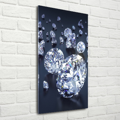 Tableau imprimé sur verre Diamants